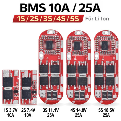 10 25a bms 3 7v - 2s, 10-25a