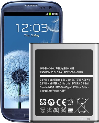 Akku 2100mah für - akku, s3
